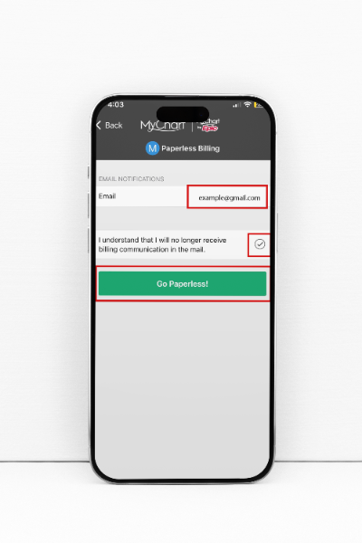 mychart paperless billing